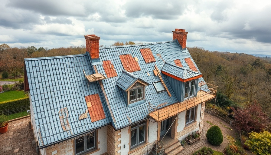 Great Garden Rescue renovation project showcasing house roof and garden.