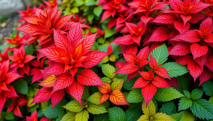 January gardening tips with vibrant winter foliage.