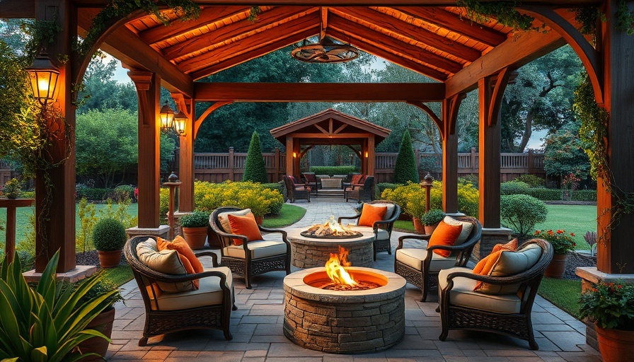 Beautiful Long Island landscape design with a cozy patio and garden.