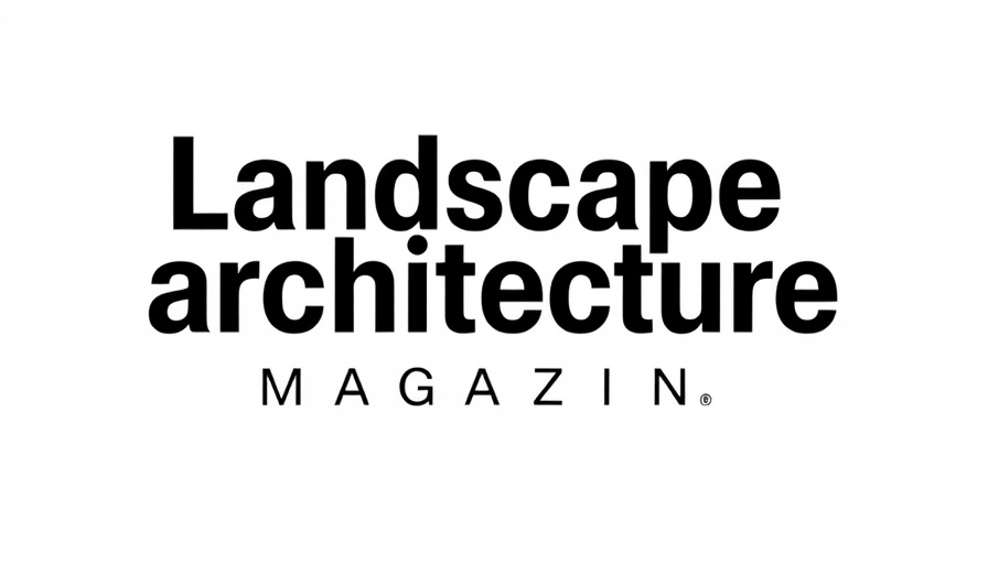 Landscape Architecture Magazine logo with clear typography for brand identity.