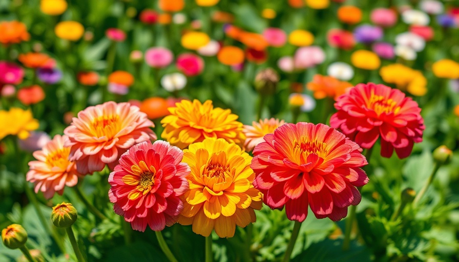 Colorful ranunculus blooms in spring garden, best bulbs for spring cut flower gardens.