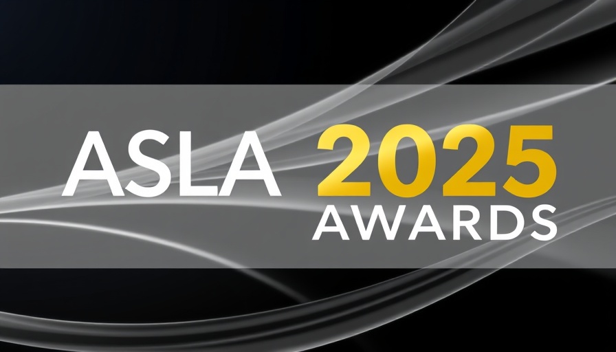 ASLA Awards 2025 banner showcasing design excellence