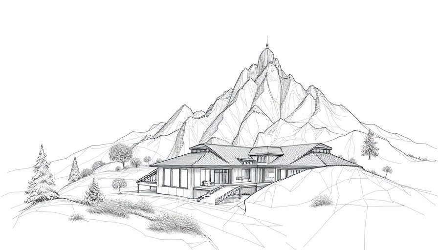 Detailed landscape sketches by Elizabeth Kennedy Landscape Architecture.