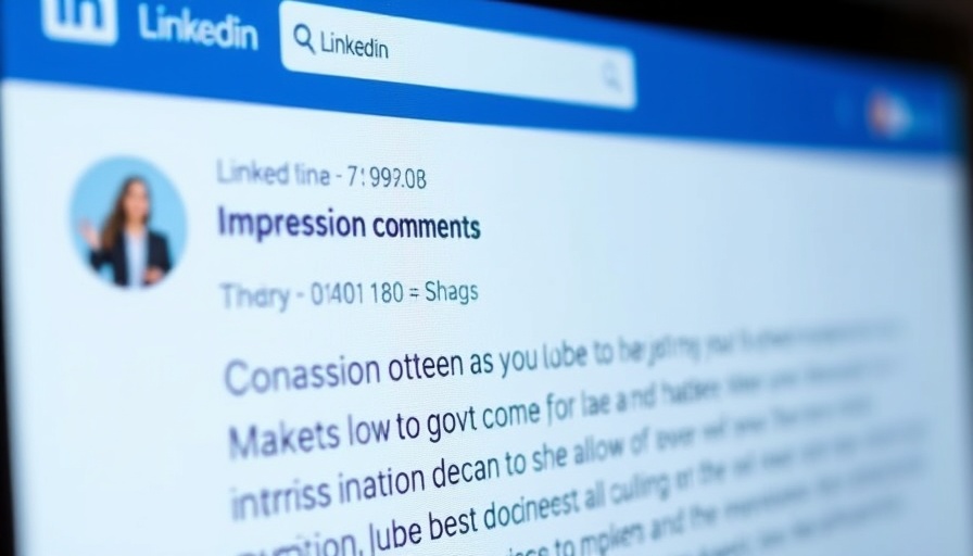 LinkedIn post showing comment impression counts feature.