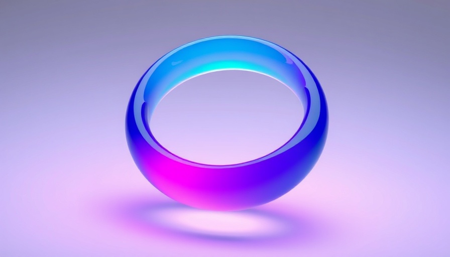 Vivid gradient ring symbolizing Meta AI Chatbot Expansion in MENA, minimalistic and futuristic.