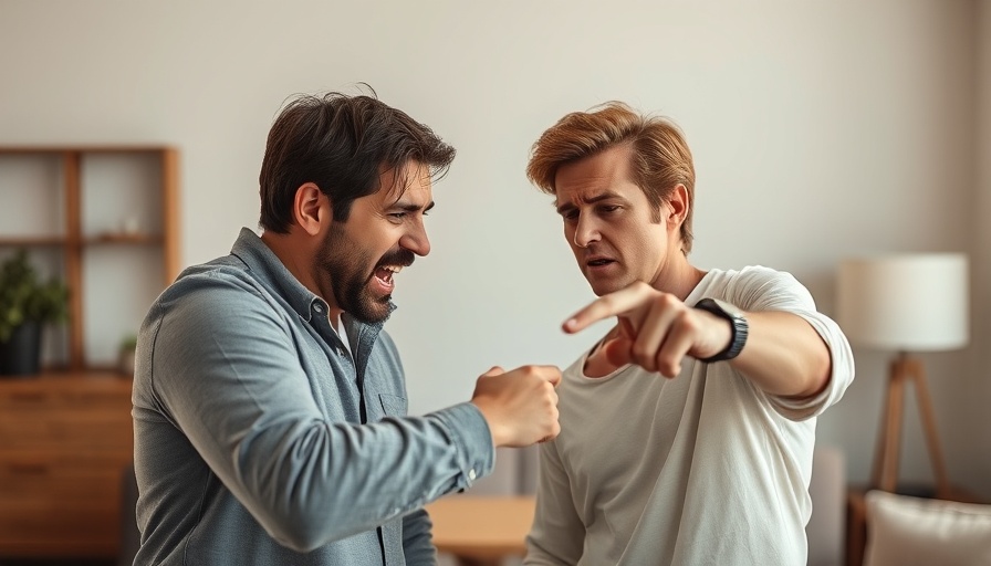 Engaged couple in heated argument pointing fingers, subtle signs of conflict.