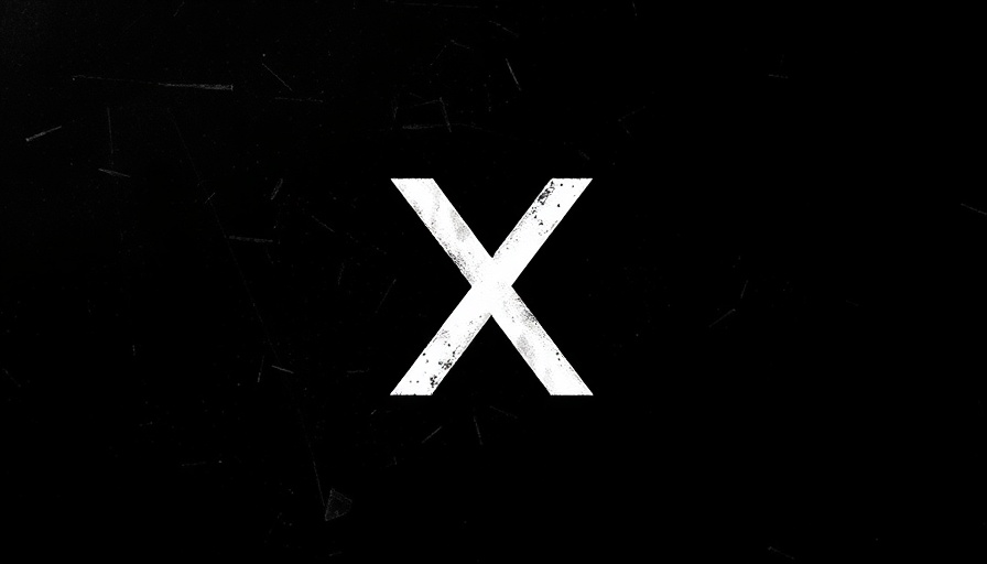 Stylized X on black textured background - X content removals and government requests