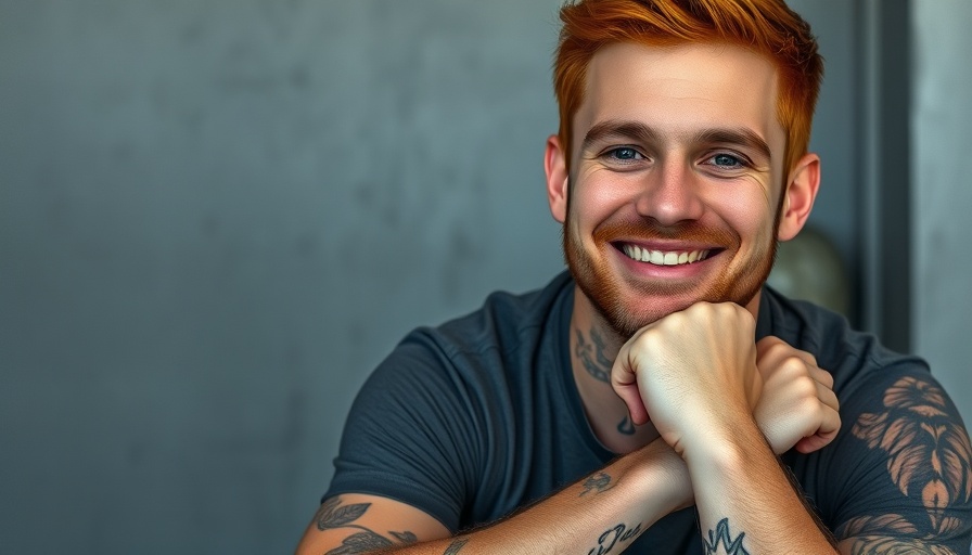 Man with red hair smiling in relaxed pose, illustrating fractional leadership.