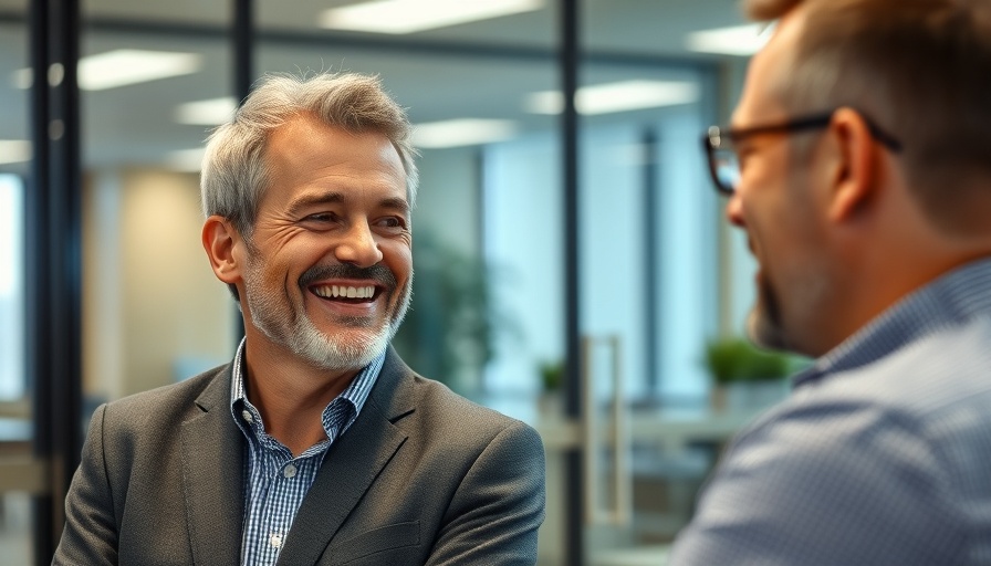 Confident man engaging in discussion in a modern office, traits of a man who isn’t ruled by his ego.