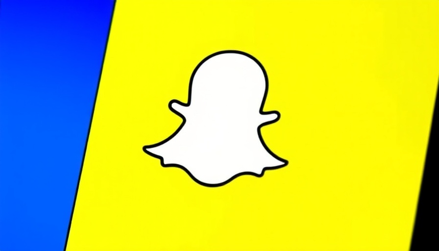 Snapchat's iconic ghost logo on a bright yellow background.