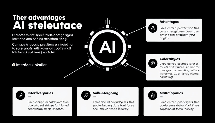 AI platform infographic for sales and marketing benefits.