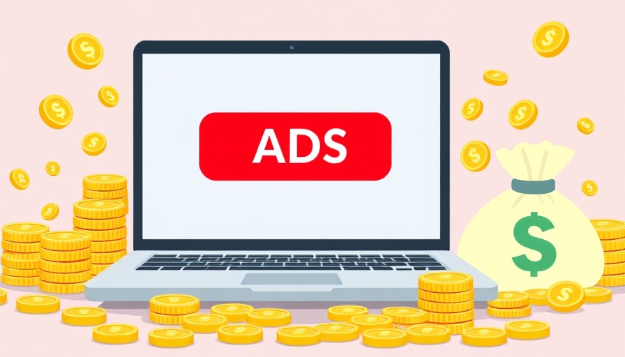 Graphic linking ad restrictions to increased revenue with ads and coins.