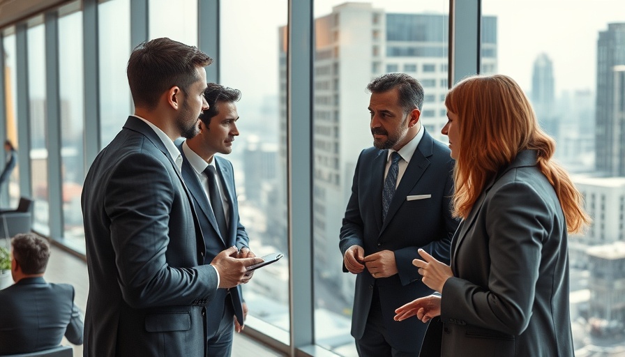 Business team discussing counterintuitive negotiation strategies in modern office.