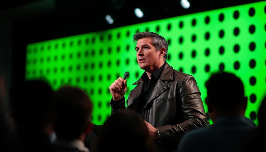 Confident speaker discussing innovative sales strategies in 2025 on stage.