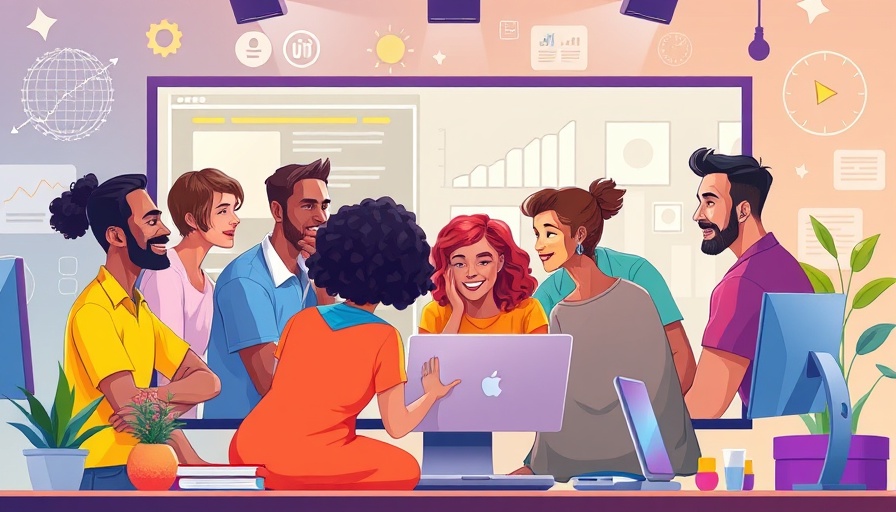 Choosing a top design agency: Team collaboration in a digital workspace.