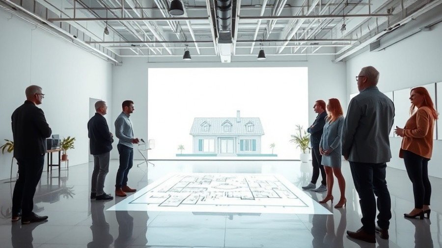 Augmented reality backyard design in a digital studio setting.