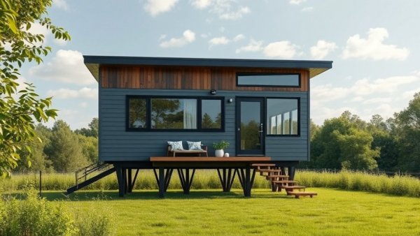 Amazon Tiny House showcasing affordable living in a modern setting.