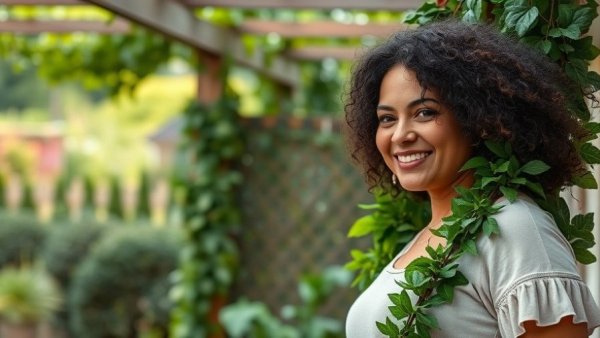 Woman discussing how to make your holiday garland last longer.