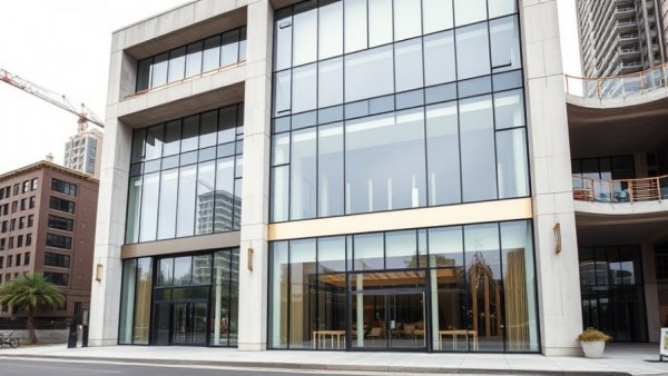 Transformation from raw concrete to modern luxury in building construction.