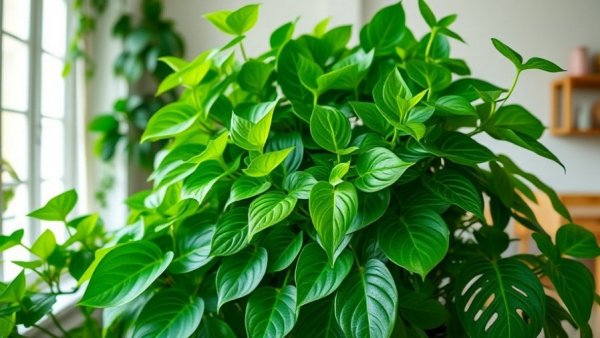 Vibrant pothos plants showcasing lush foliage for new plant parents.
