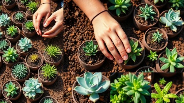 How to grow succulents from cuttings with various propagation methods.