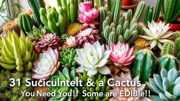 Colorful succulents and cacti for balcony gardening.