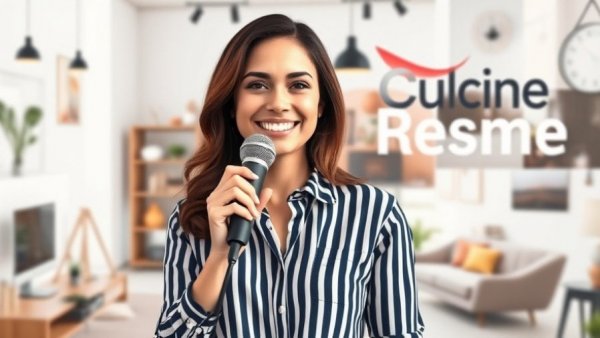 Unique design trends for 2026: Woman among interior styles, text overlay.