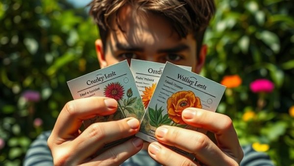 Gardening seed packets for suggested crops to grow in May.