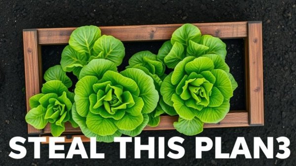 Organized vegetable garden plan for planting guide.