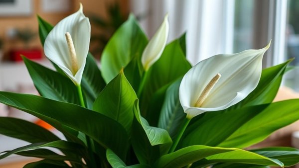 Houseplants NASA studied for cleaner air in cozy living room.