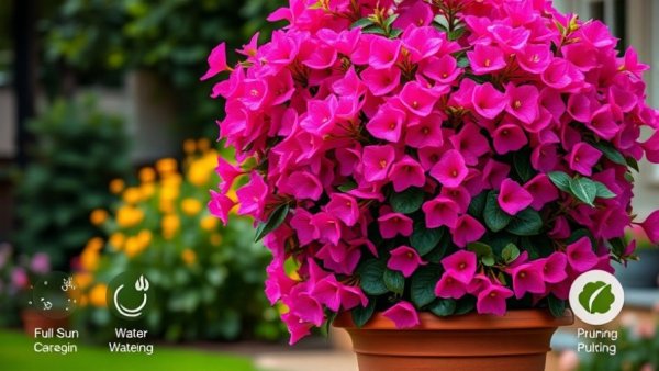 Bougainvillea care tips to make it bloom like crazy.