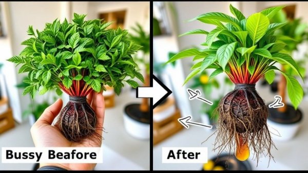 Bushier ZZ plant transformation with honey trick.