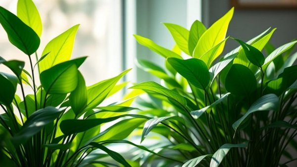 Vibrant low light houseplants thriving indoors.
