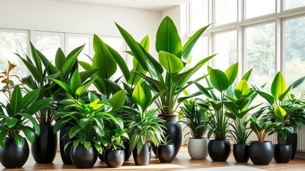 Trending houseplants 2027 in modern living room under natural light.