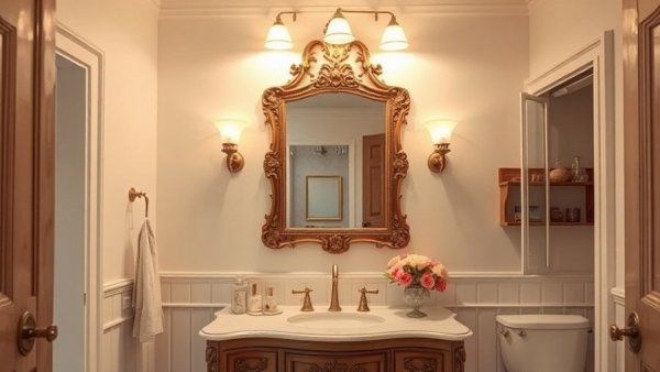 Transform Your Bathroom on a Budget with vintage style and elegant decor