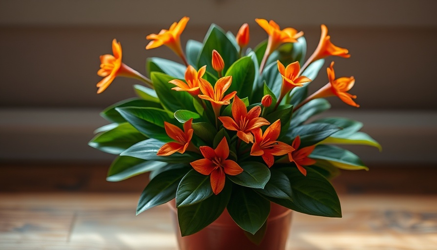 Clivia, a vibrant flower that grows without sunlight.