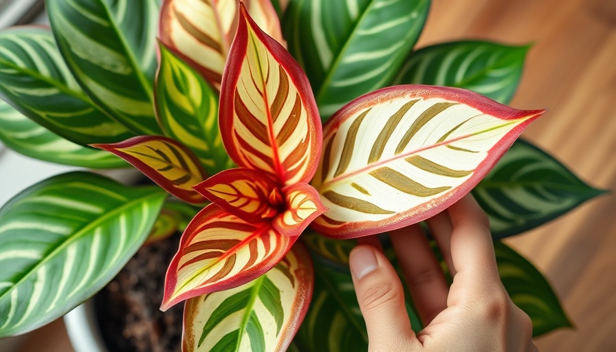 Close-up of rubber plant variegata care, vibrant leaves.