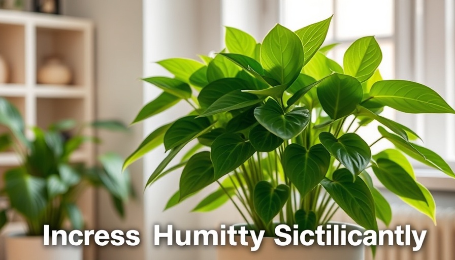 Indoor Plant Myths: lush plant with humidity myth text overlay.
