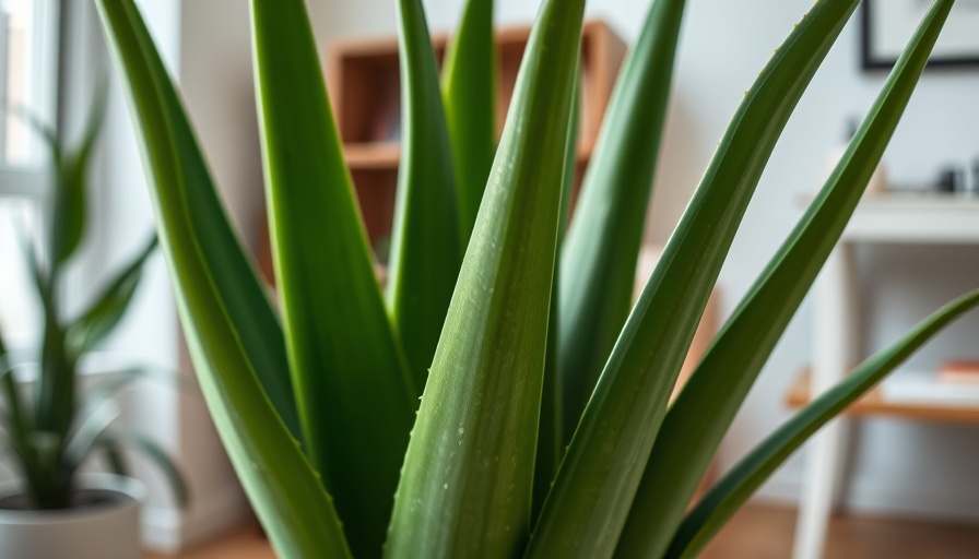 Aloe Vera plant close-up for anxiety reduction