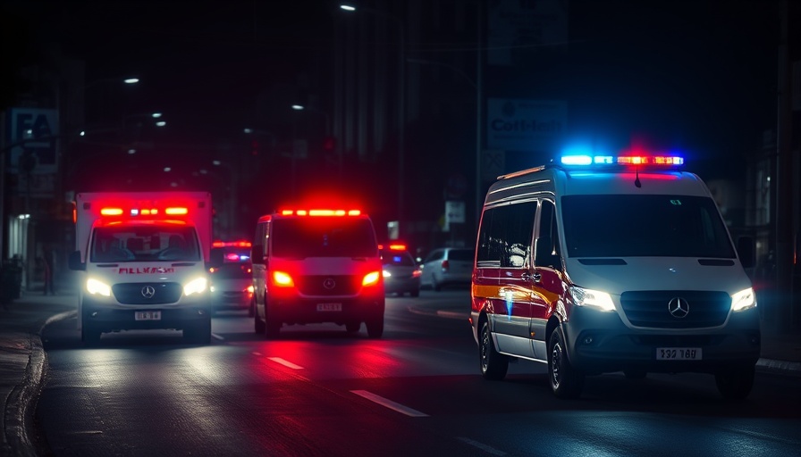 Emergency vehicles at St. Paul shopping center incident.