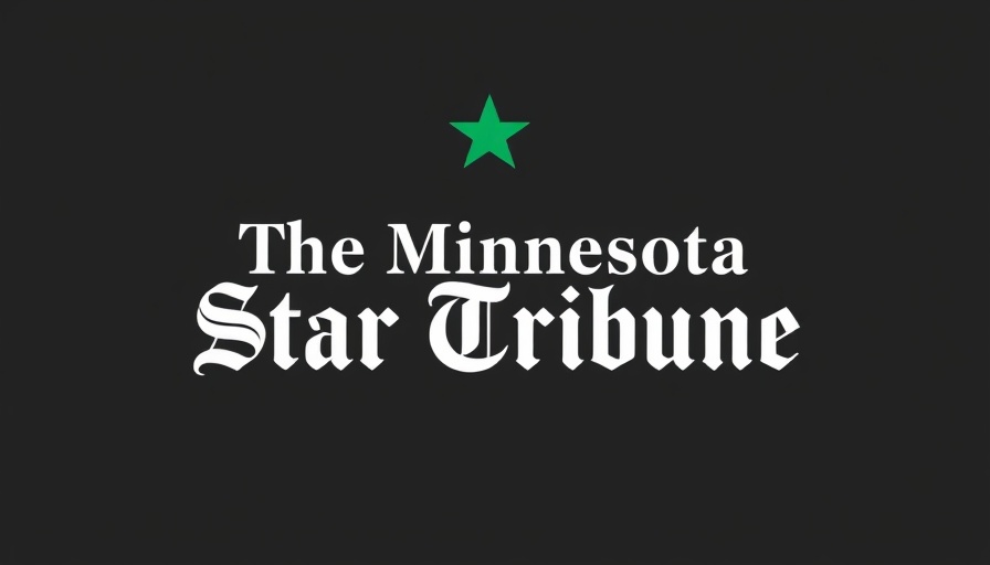 The Minnesota Star Tribune logo on black background.