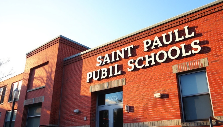 Saint Paul Public Schools sign on brick building