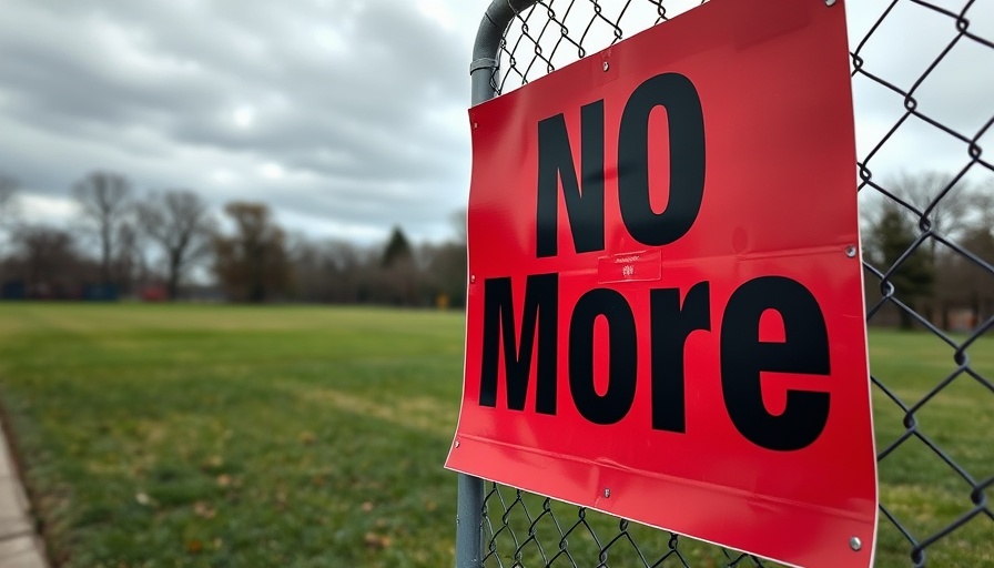 'No More' sign on fence highlighting violence against Indigenous women.