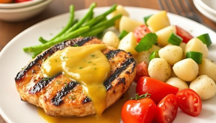 Grilled Chicken with Mustard Sauce and Potato Salad Recipes