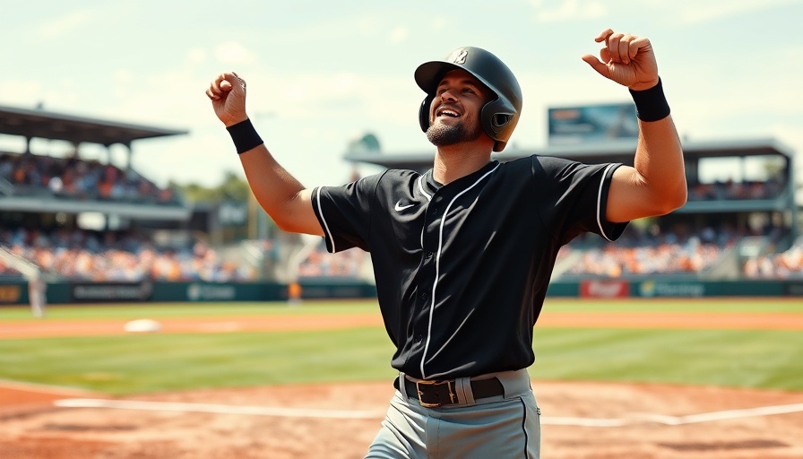 Byron Buxton returning from concussion, celebrating on baseball field.