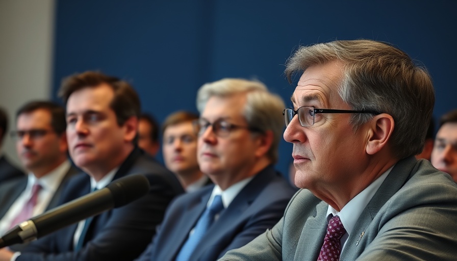 Council member attentively listening during a meeting.