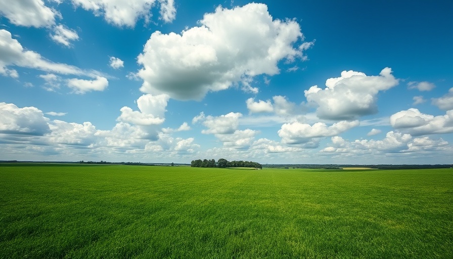 Expansive green field under a cloudy sky; related to Carlton County green burials moratorium.