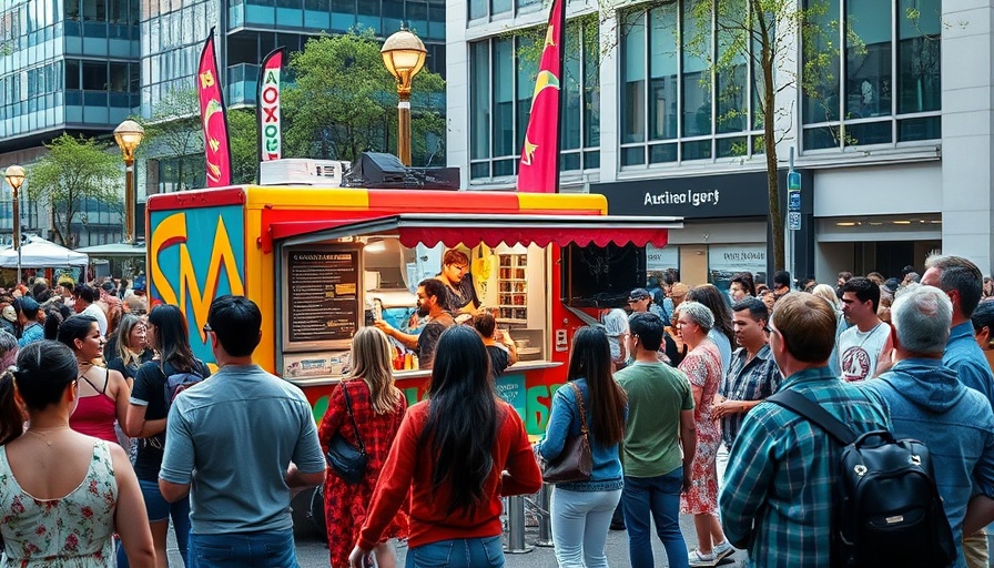 Colorful Juneteenth celebration with musicians and food truck.