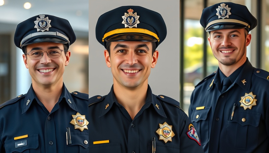 MPPOA Officer of the Year collage with smiling officers.