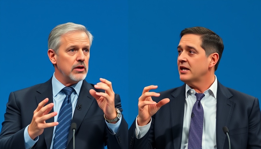 Two men debating results of NYC Democratic primary